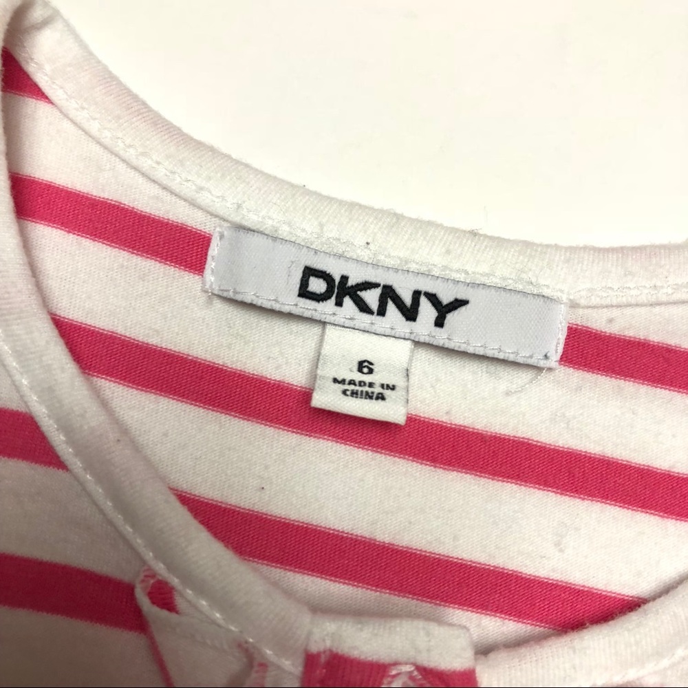 DKNY Cap Sleeve Half Denim Dress - Picture 6 of 6